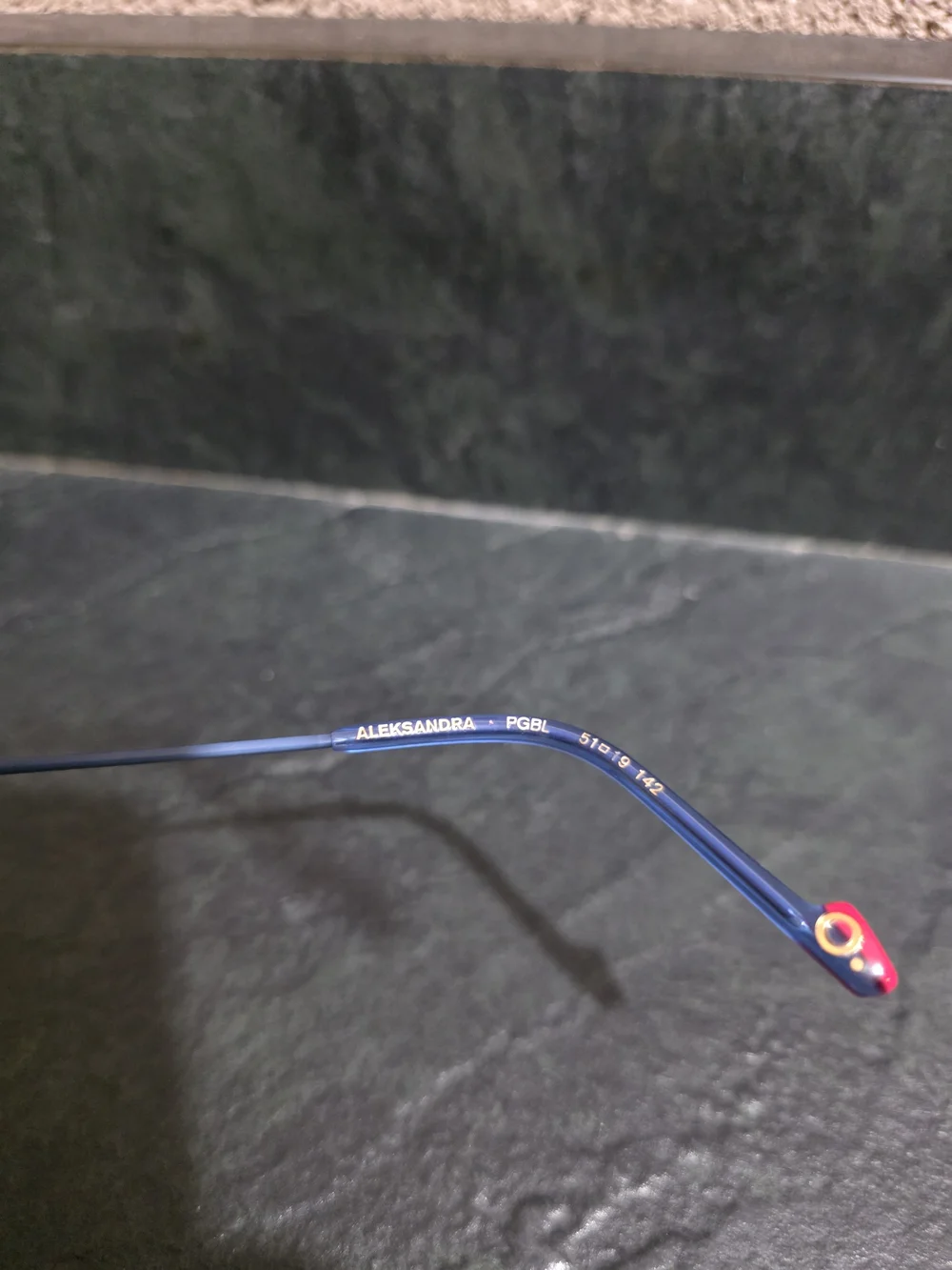 Etnia Barcelona Aleksandra PGBL 51-19-143 Blue Rose Gold Cat Eye Eyeglasses